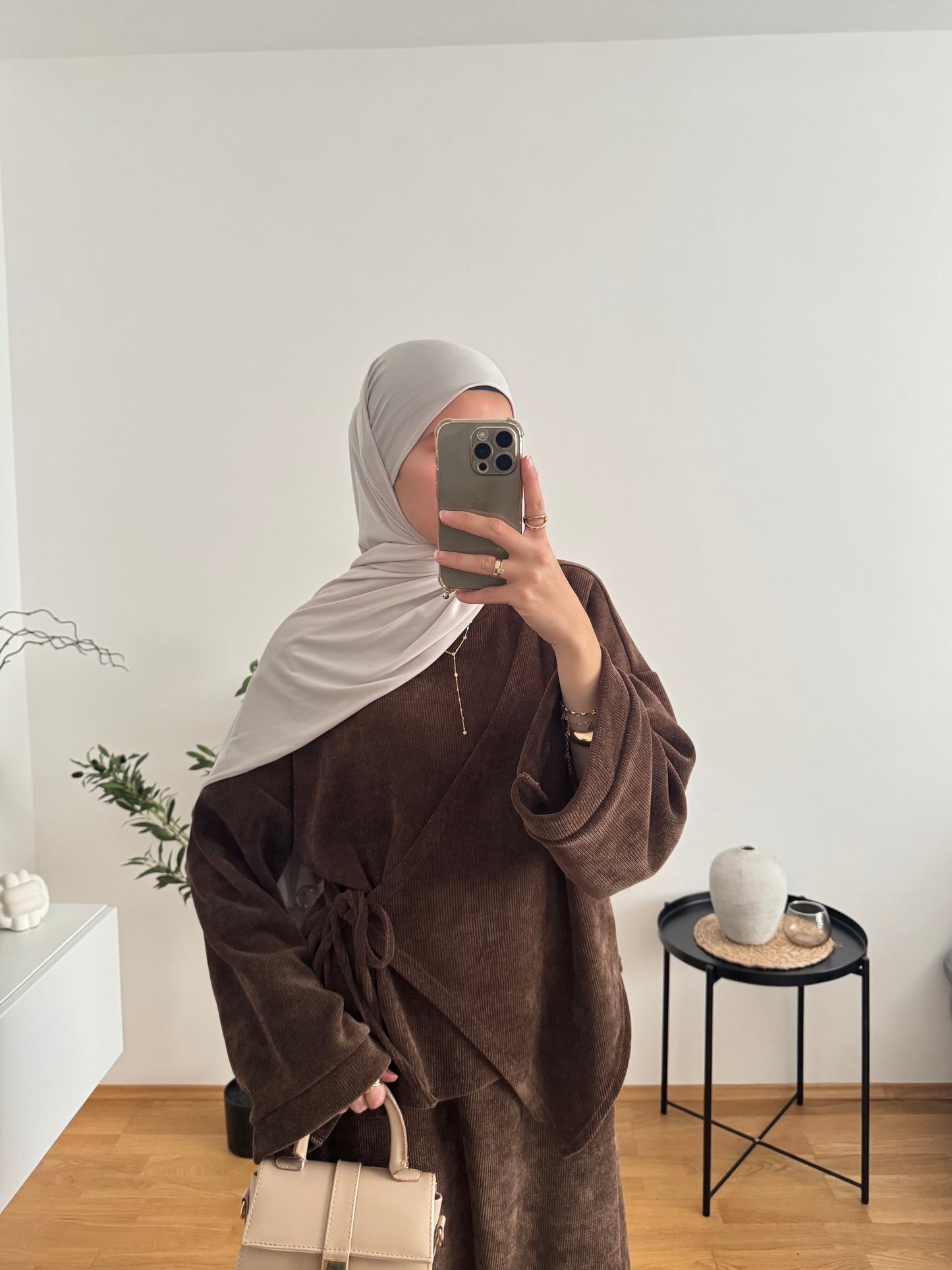 Safiya Zweiteiler braun