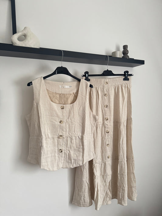 Jasmina Leinen Zweiteiler creme