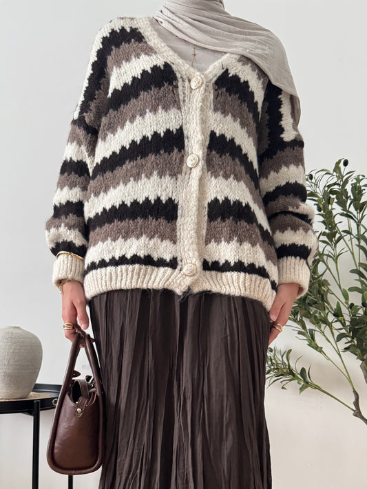 Aya Woll Cardigan mocha