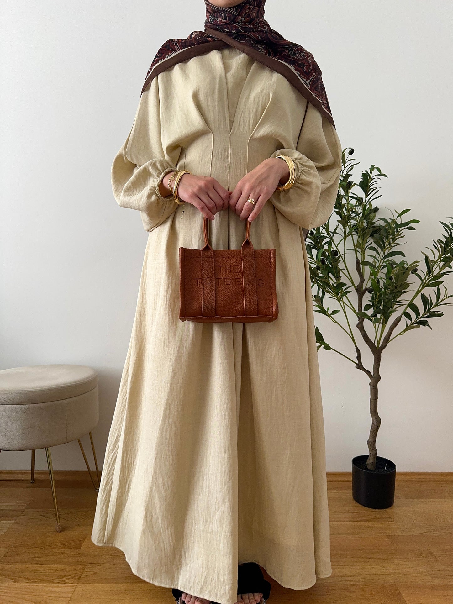Aliya Kleid beige
