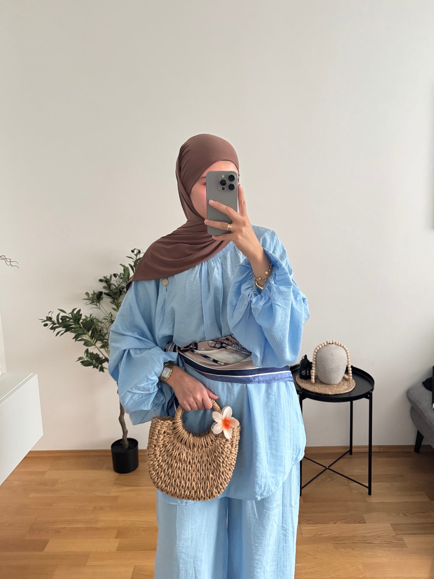 Hanifa Zweiteiler blau