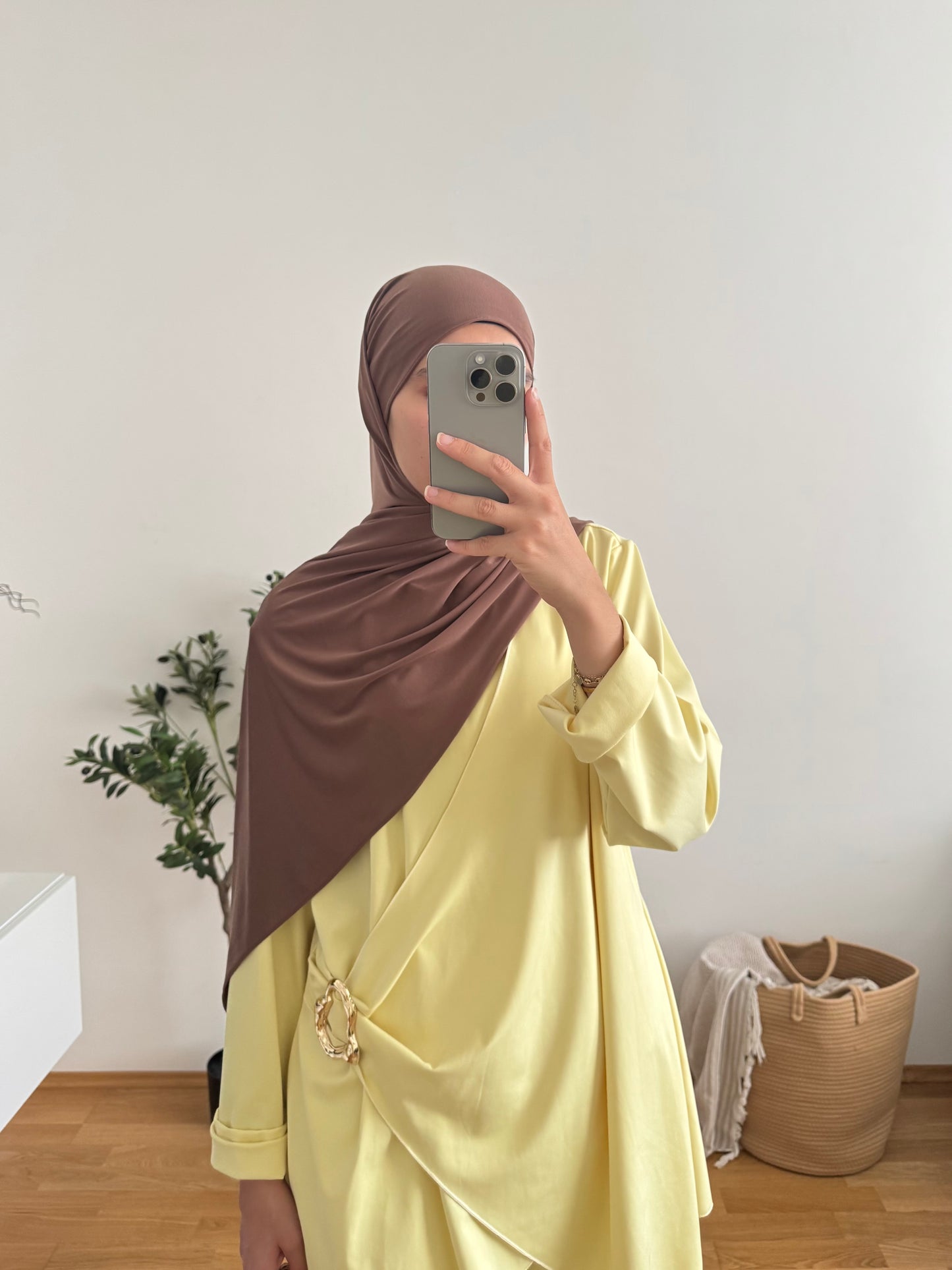 Brosche Burkini gelb
