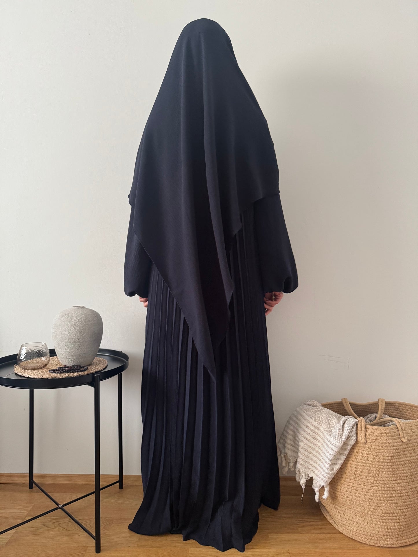 Ikra Abaya Set dunkelblau