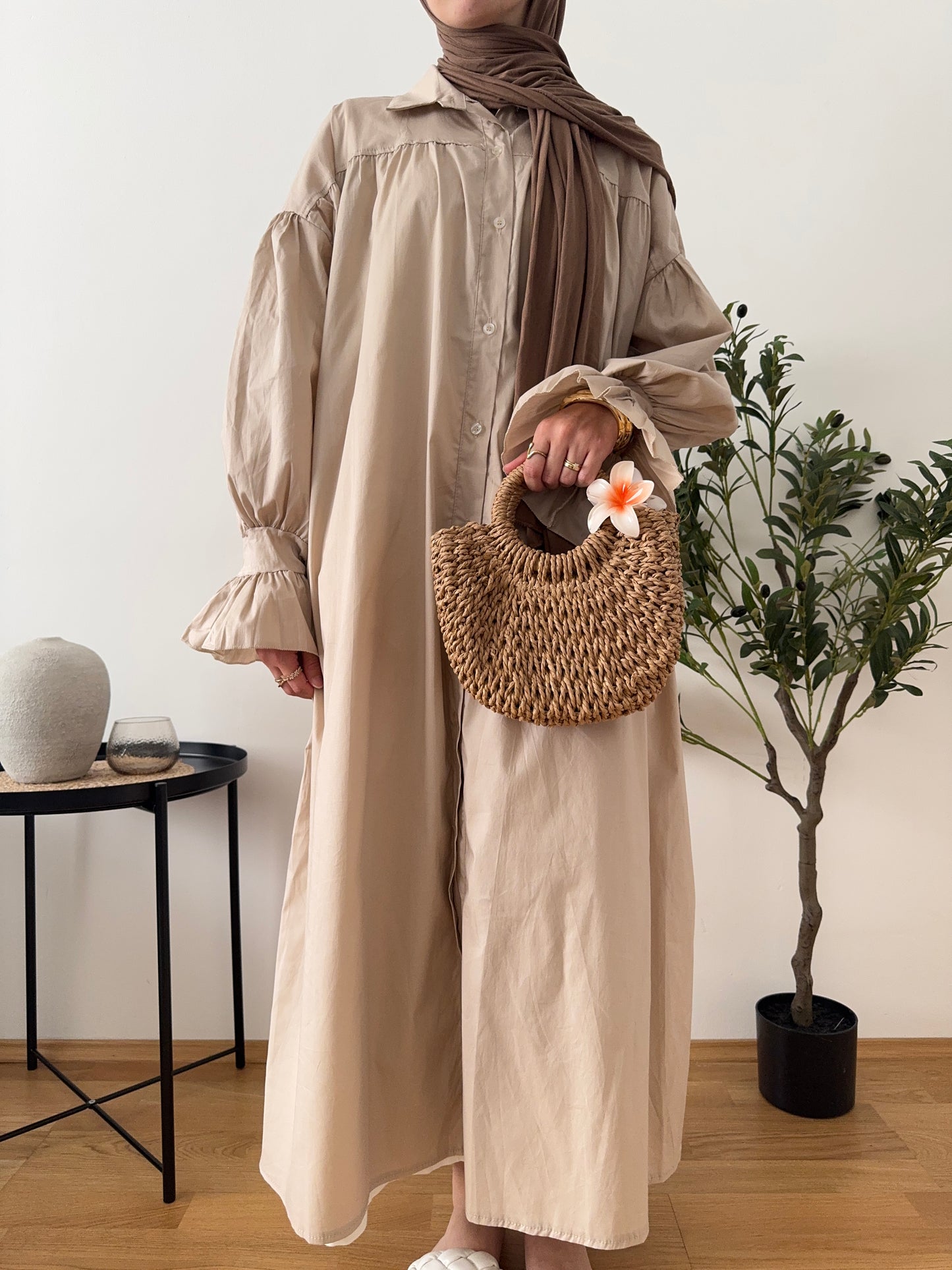 Zayna Kleid beige