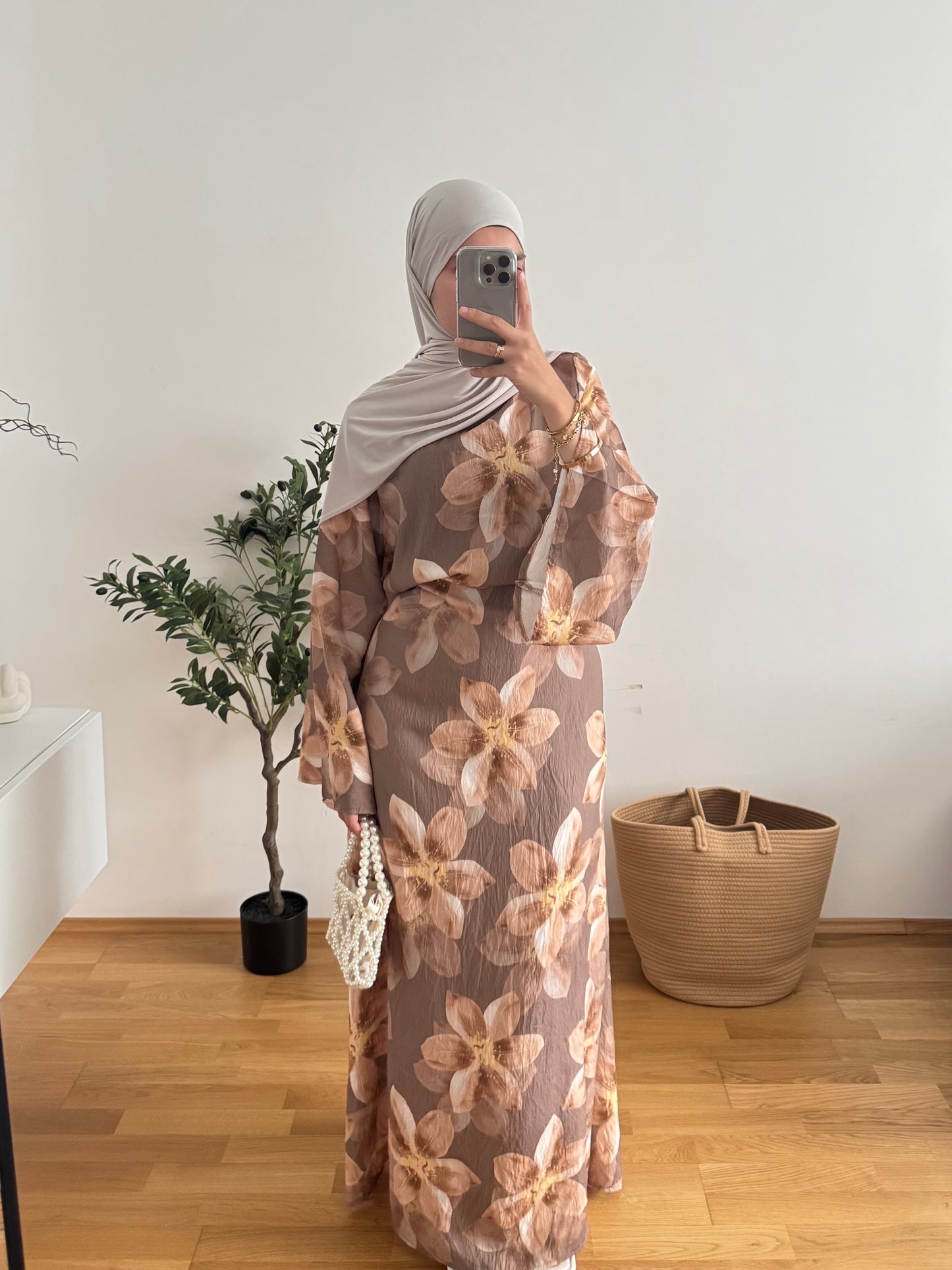 Lia Kleid taupe