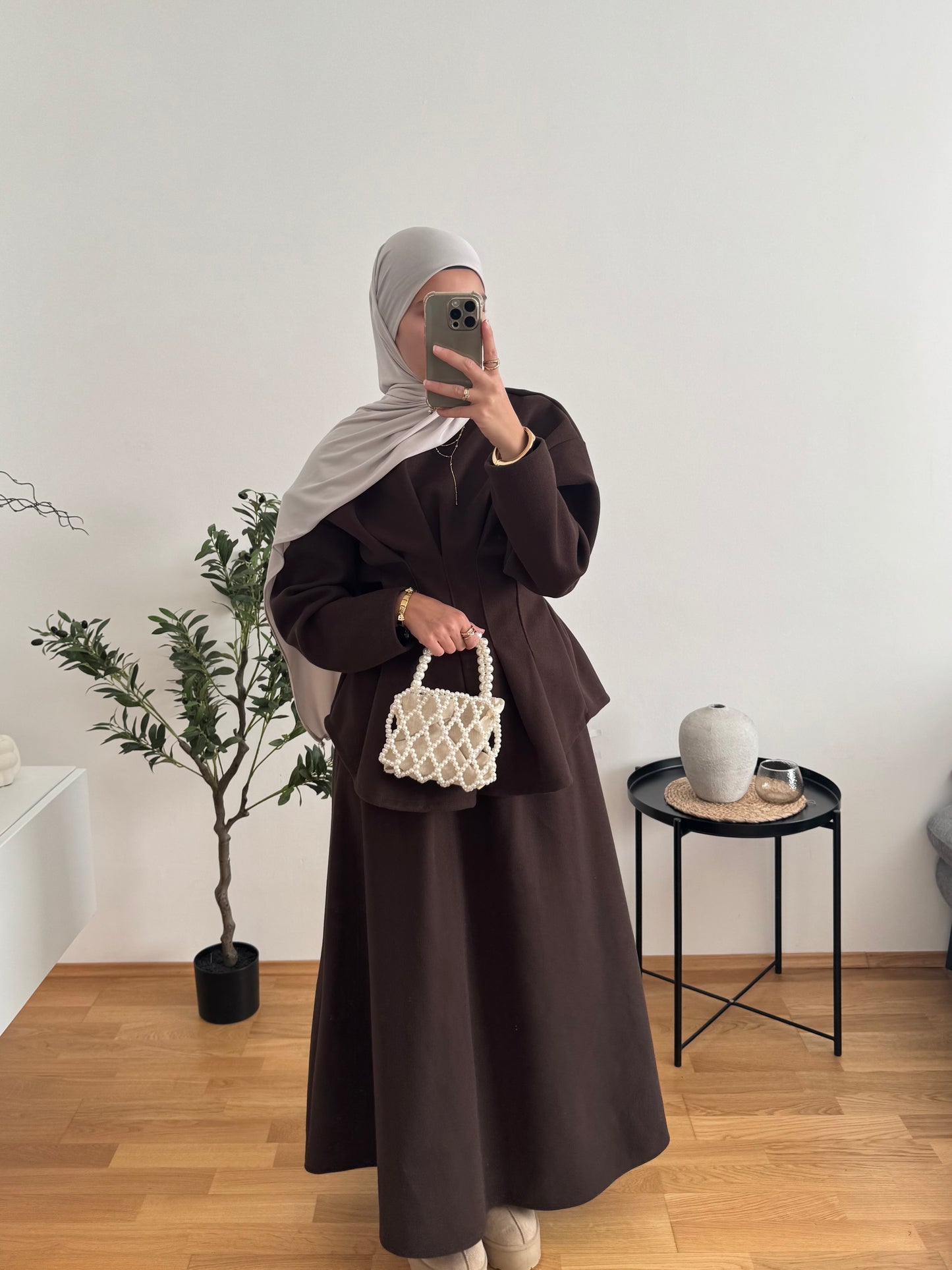 Lina Zweiteiler dunkelbraun