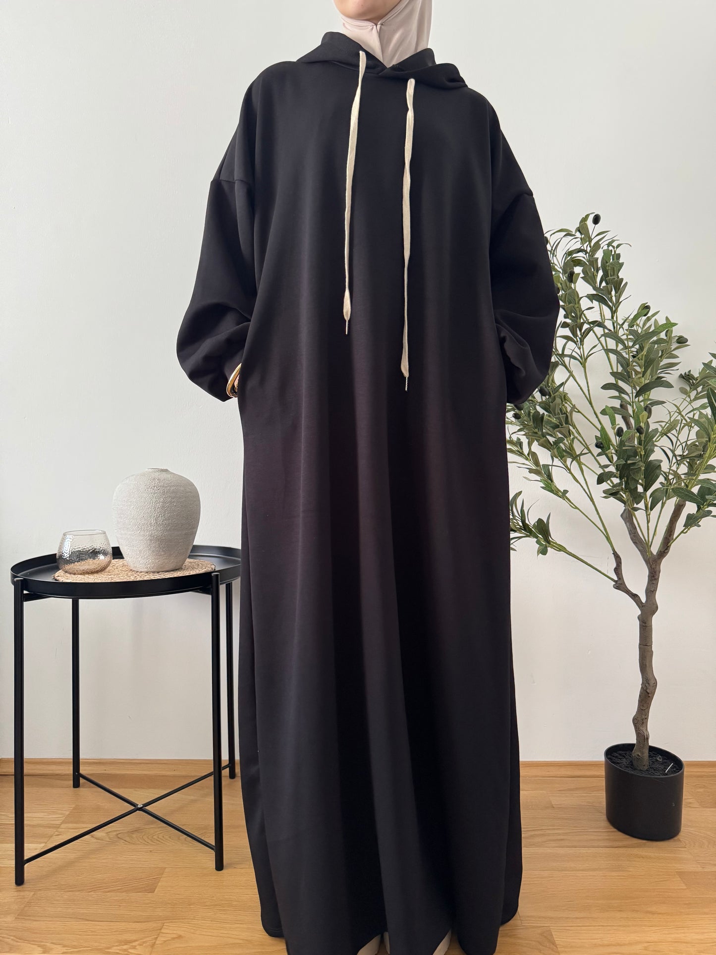 Elle Sweat Kleid schwarz