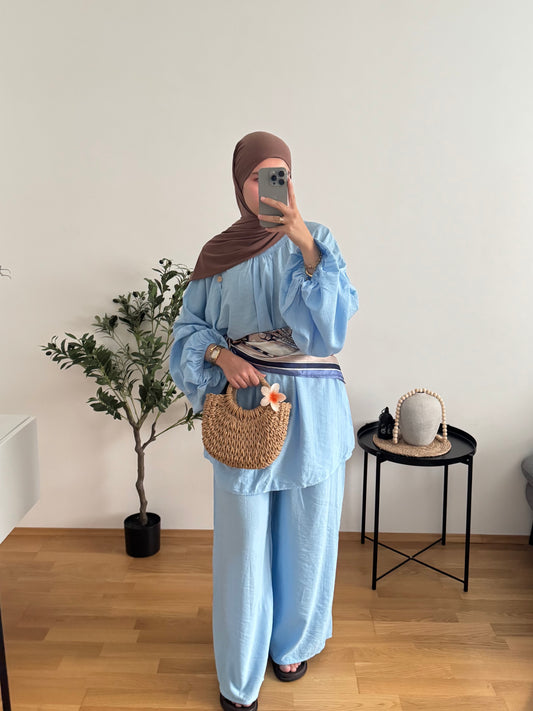 Hanifa Zweiteiler blau