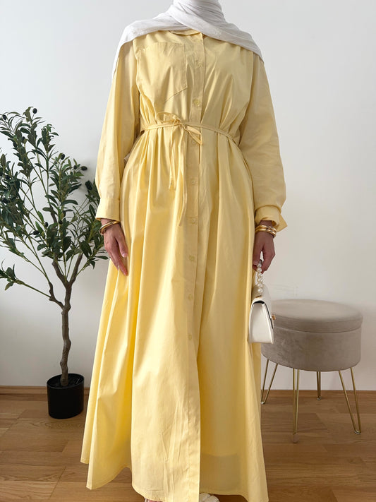 Luna Hemdkleid gelb