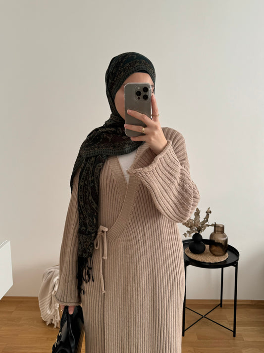 Pashmina Hijab dunkelgrün