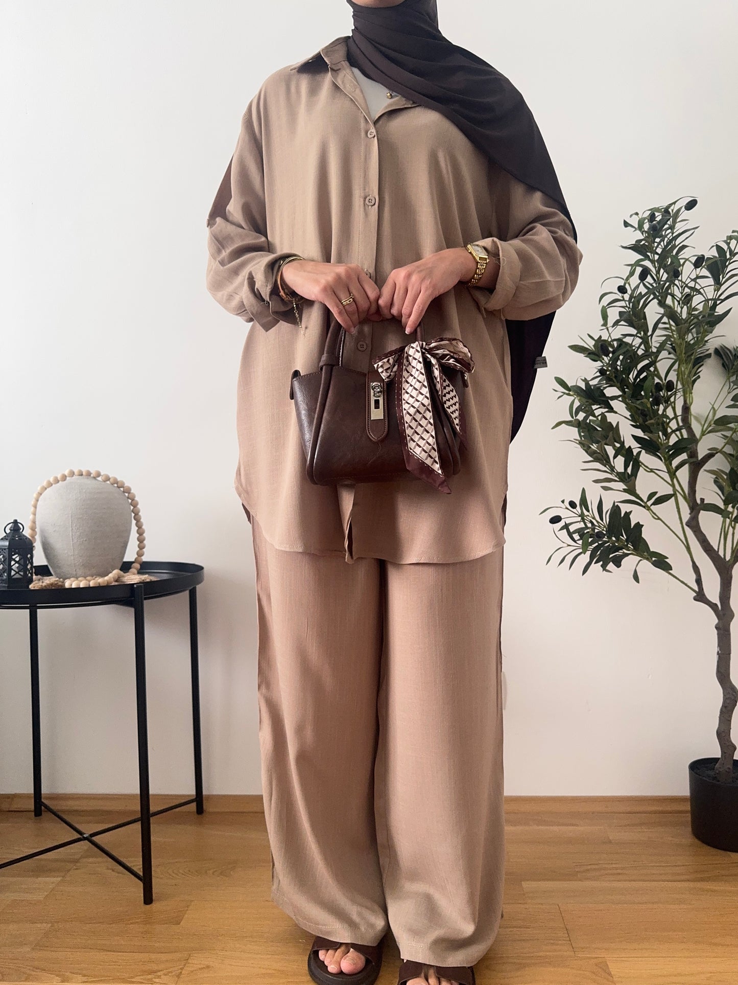 Amira Basic Zweiteiler taupe