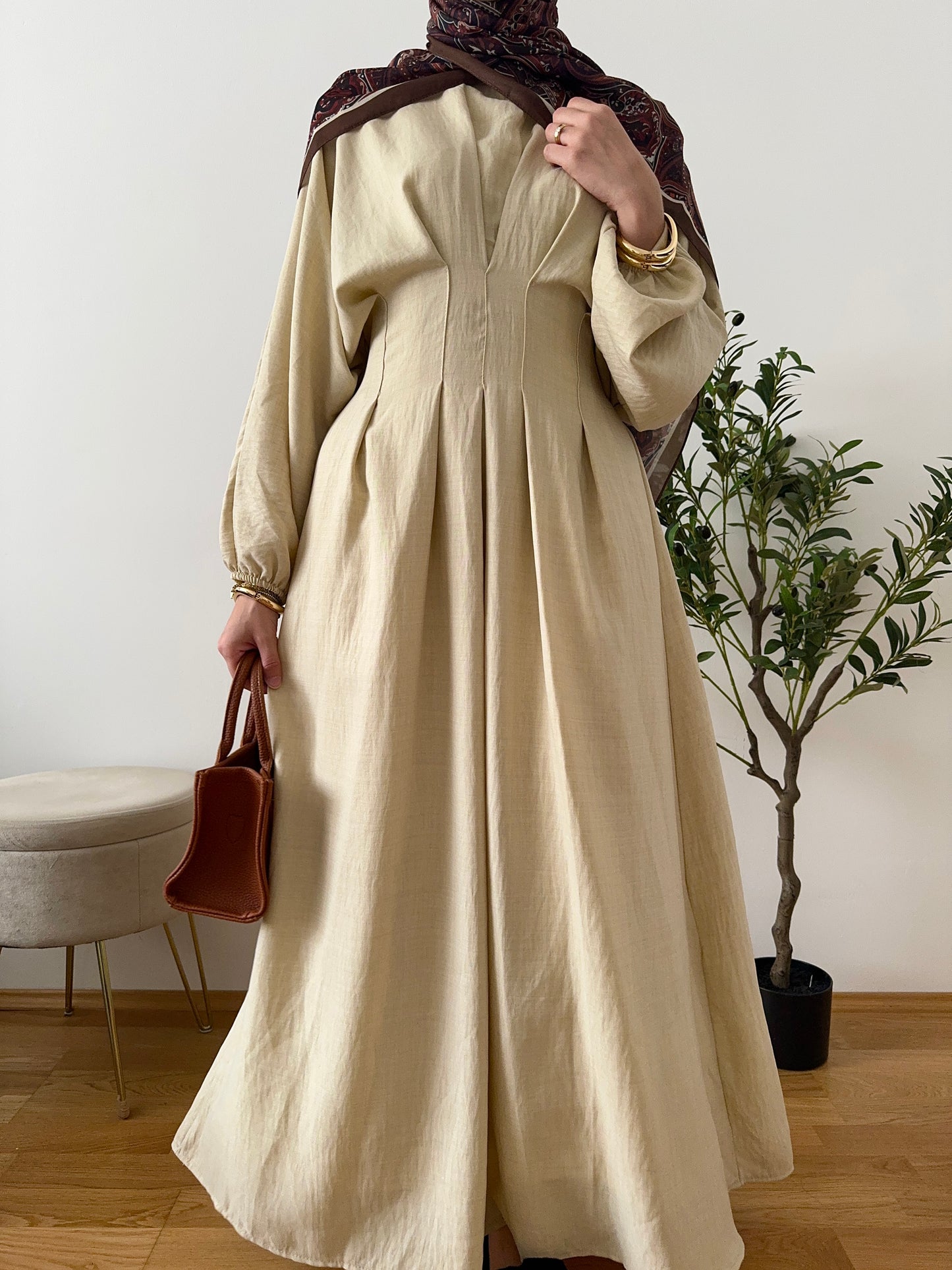 Aliya Kleid beige