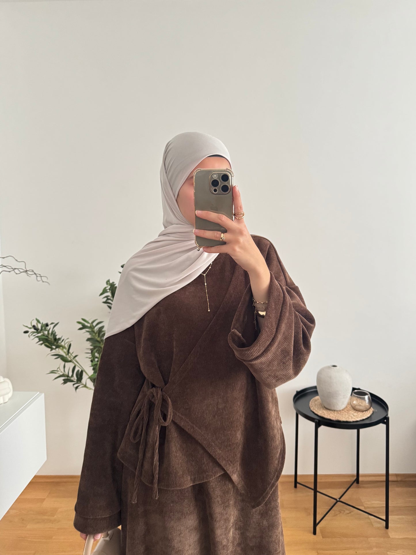 Safiya Zweiteiler braun