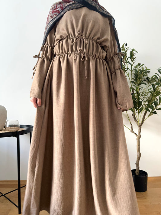 Zahra Kleid hellbraun