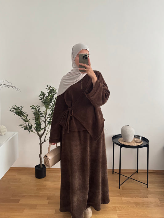 Safiya Zweiteiler braun