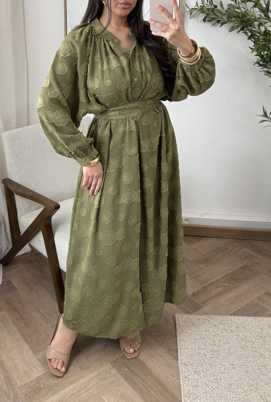 Rania Kleid khaki