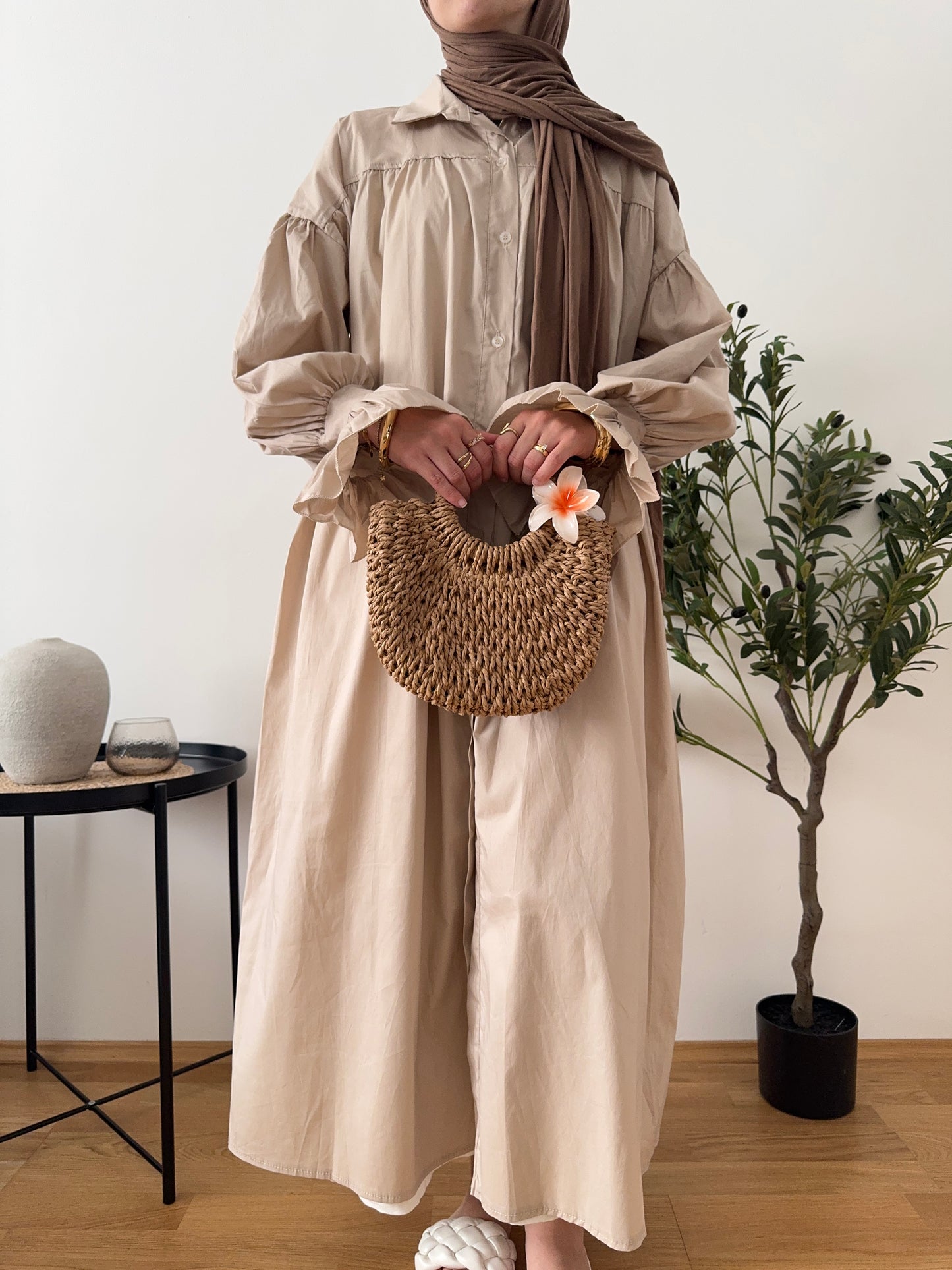 Zayna Kleid beige
