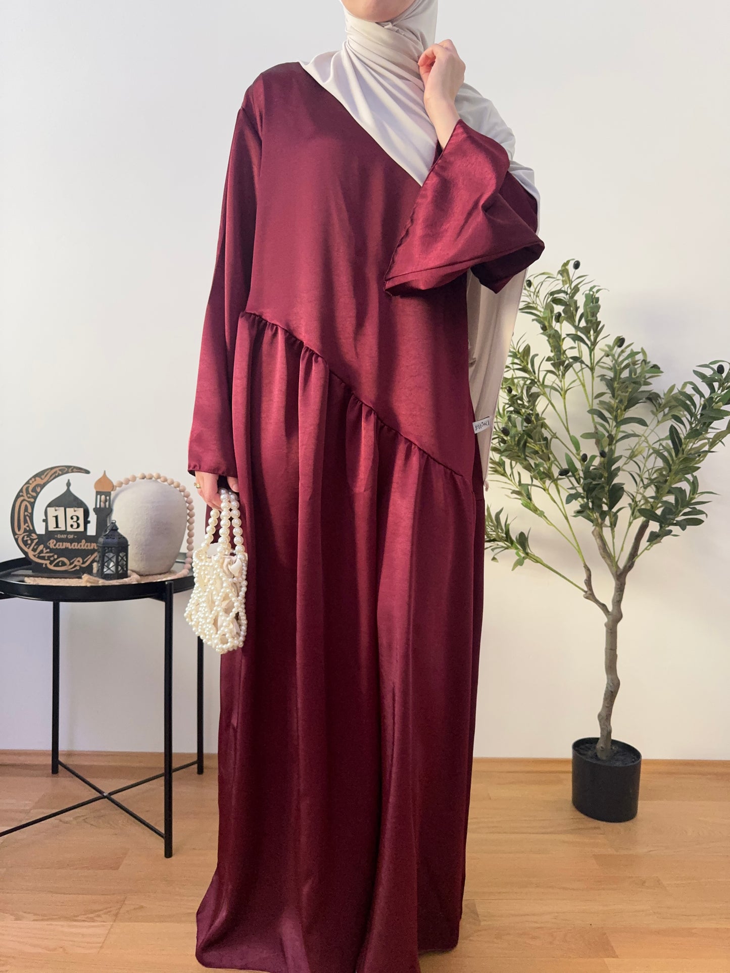 Rümeysa Abaya dunkelrot