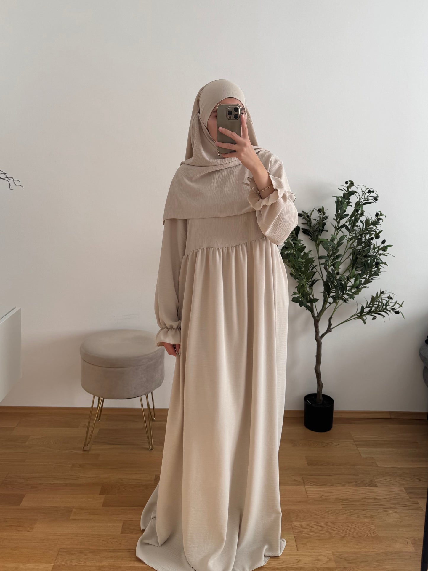 Abaya Set Safira creme