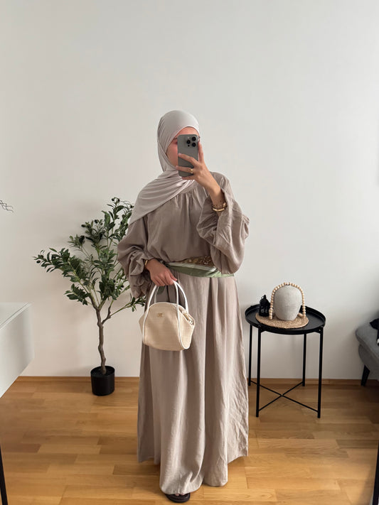 Asma Kleid taupe