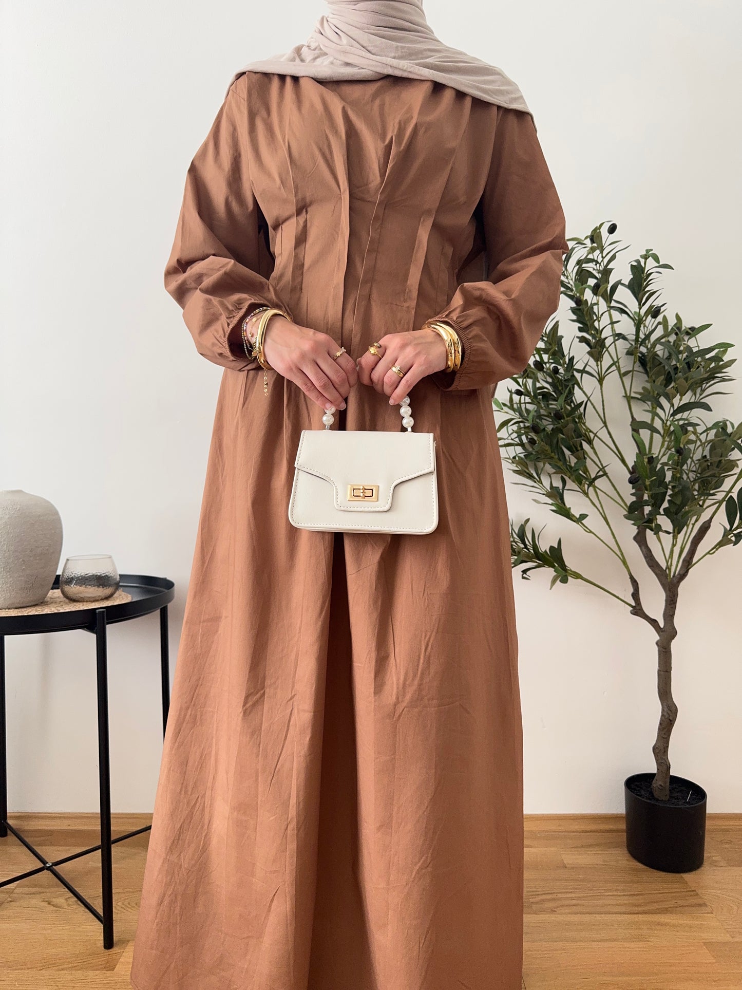 Seher Kleid camel