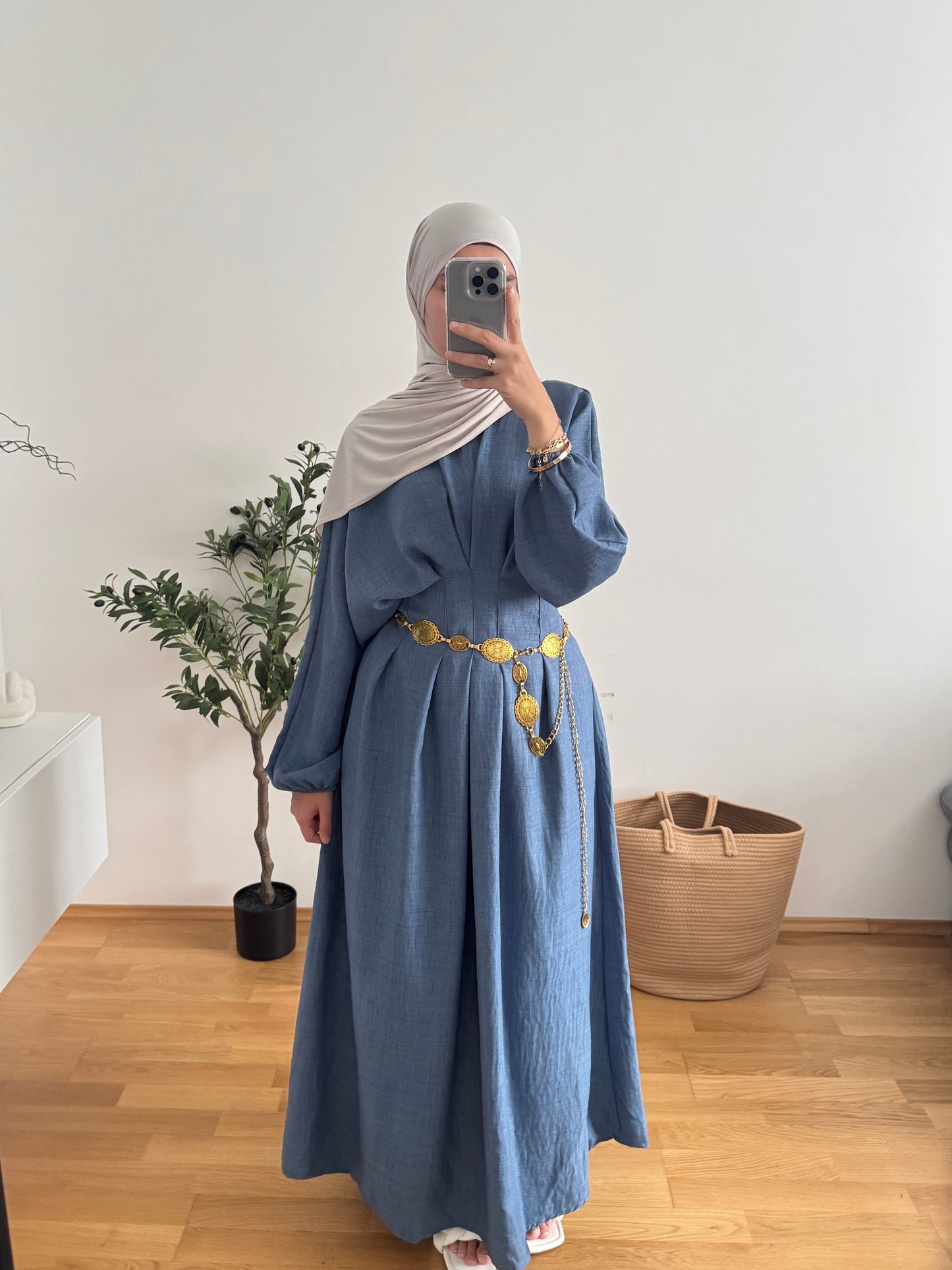 Aliya Kleid blau