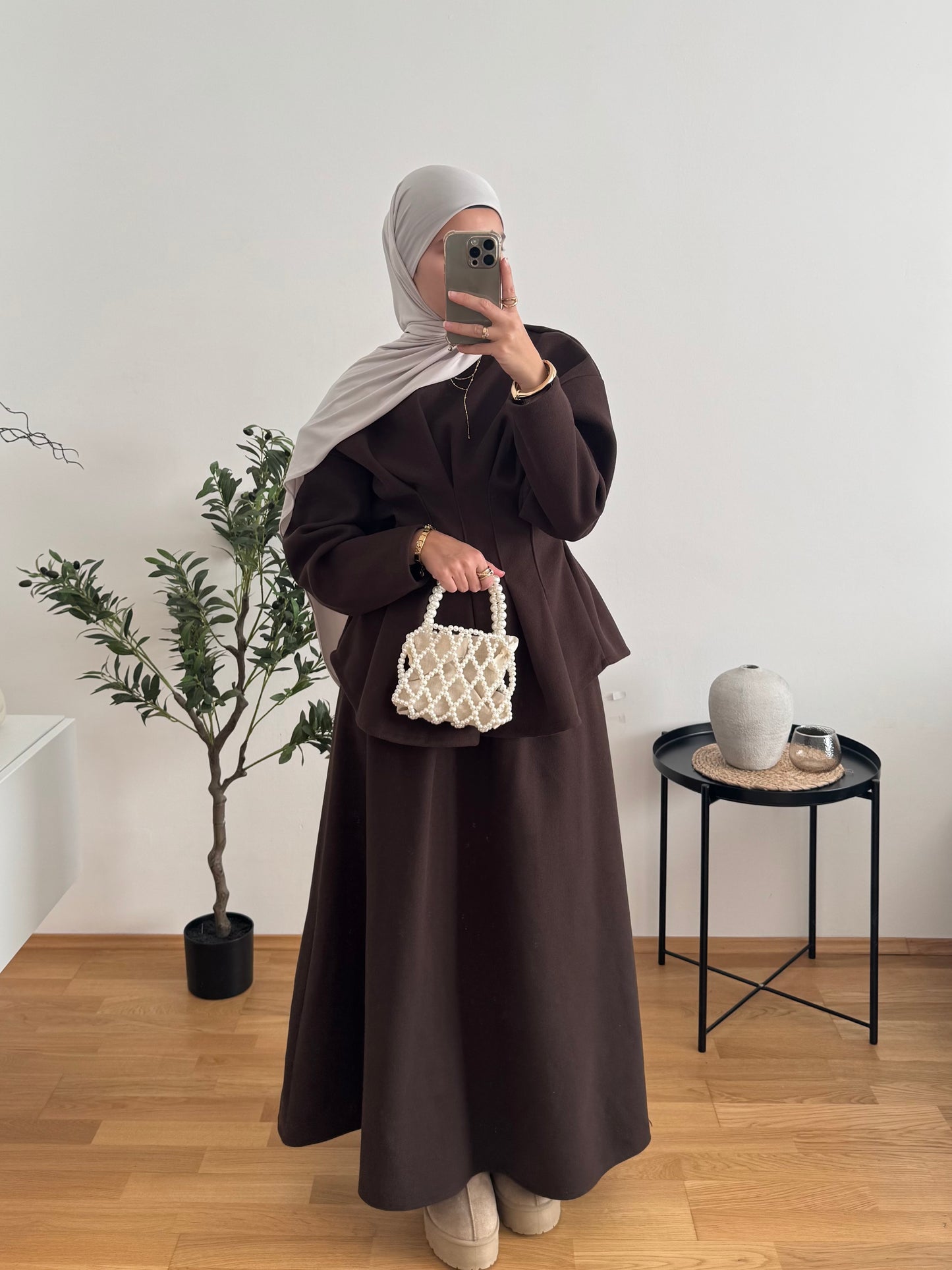 Lina Zweiteiler dunkelbraun