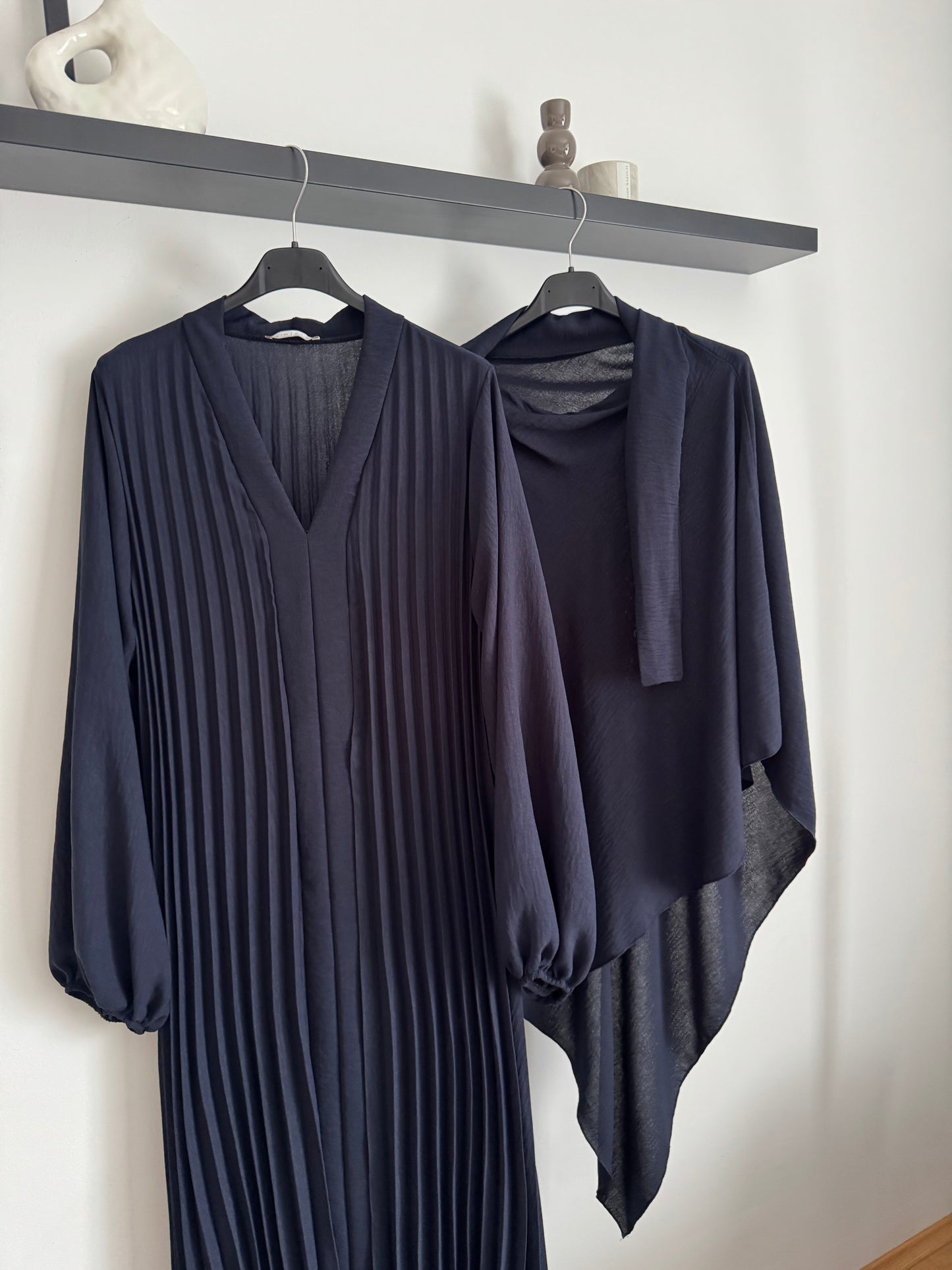 Ikra Abaya Set dunkelblau