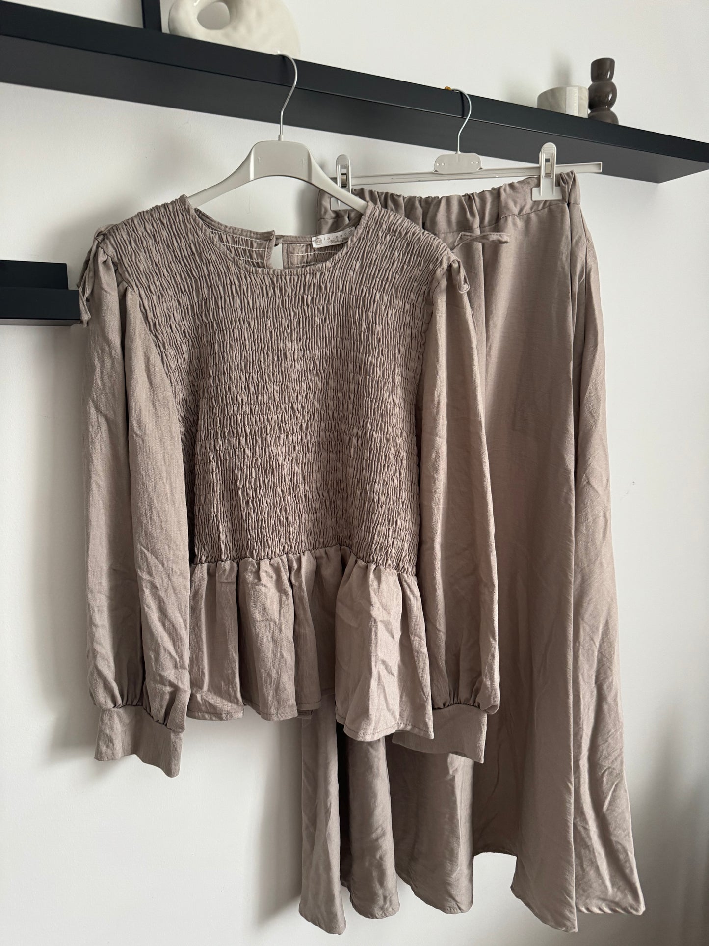 Derya Zweiteiler taupe