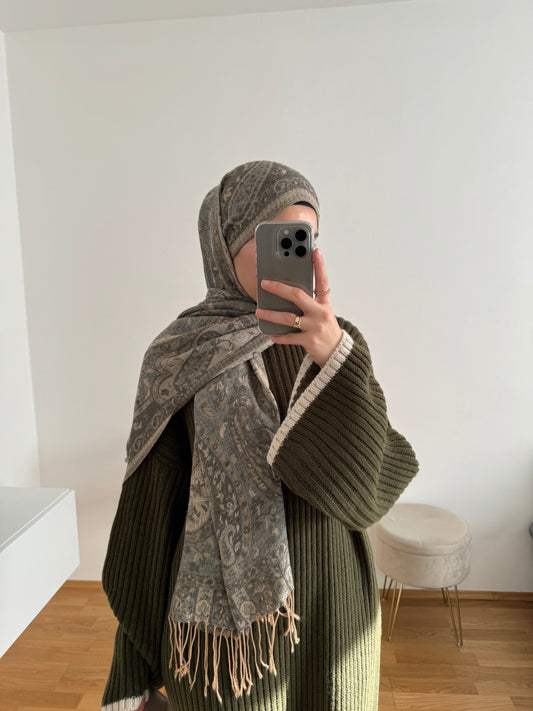 Pashmina Hijab creme