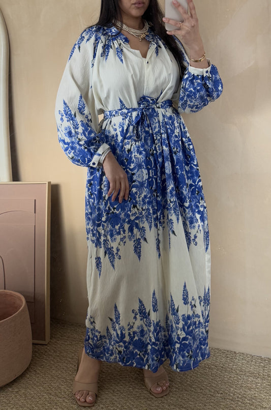 Nour Kleid blau