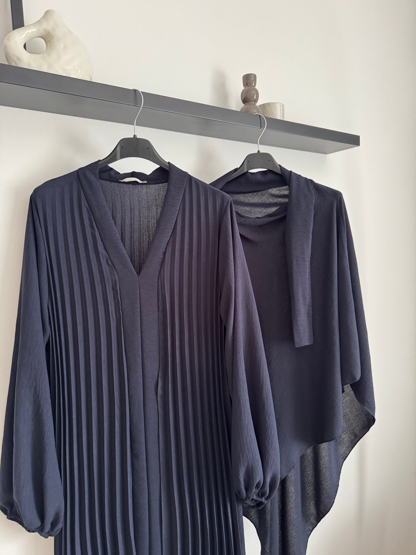 Ikra Abaya Set dunkelblau