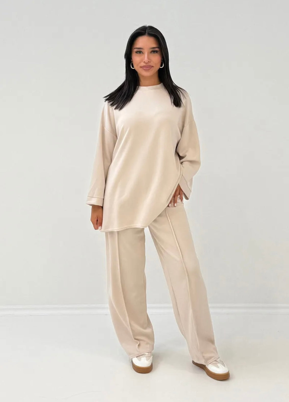 Lana Sweat Zweiteiler creme