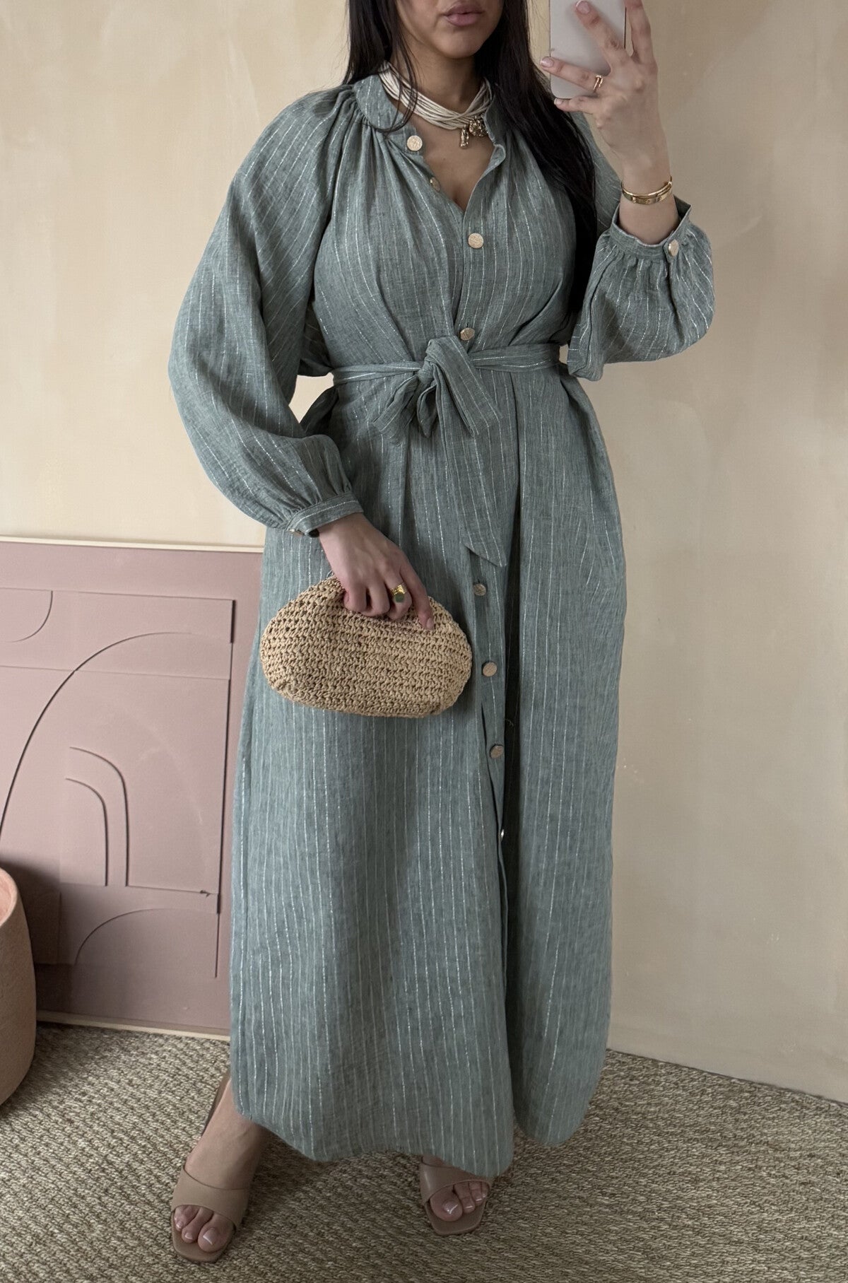 Amina Kleid grau