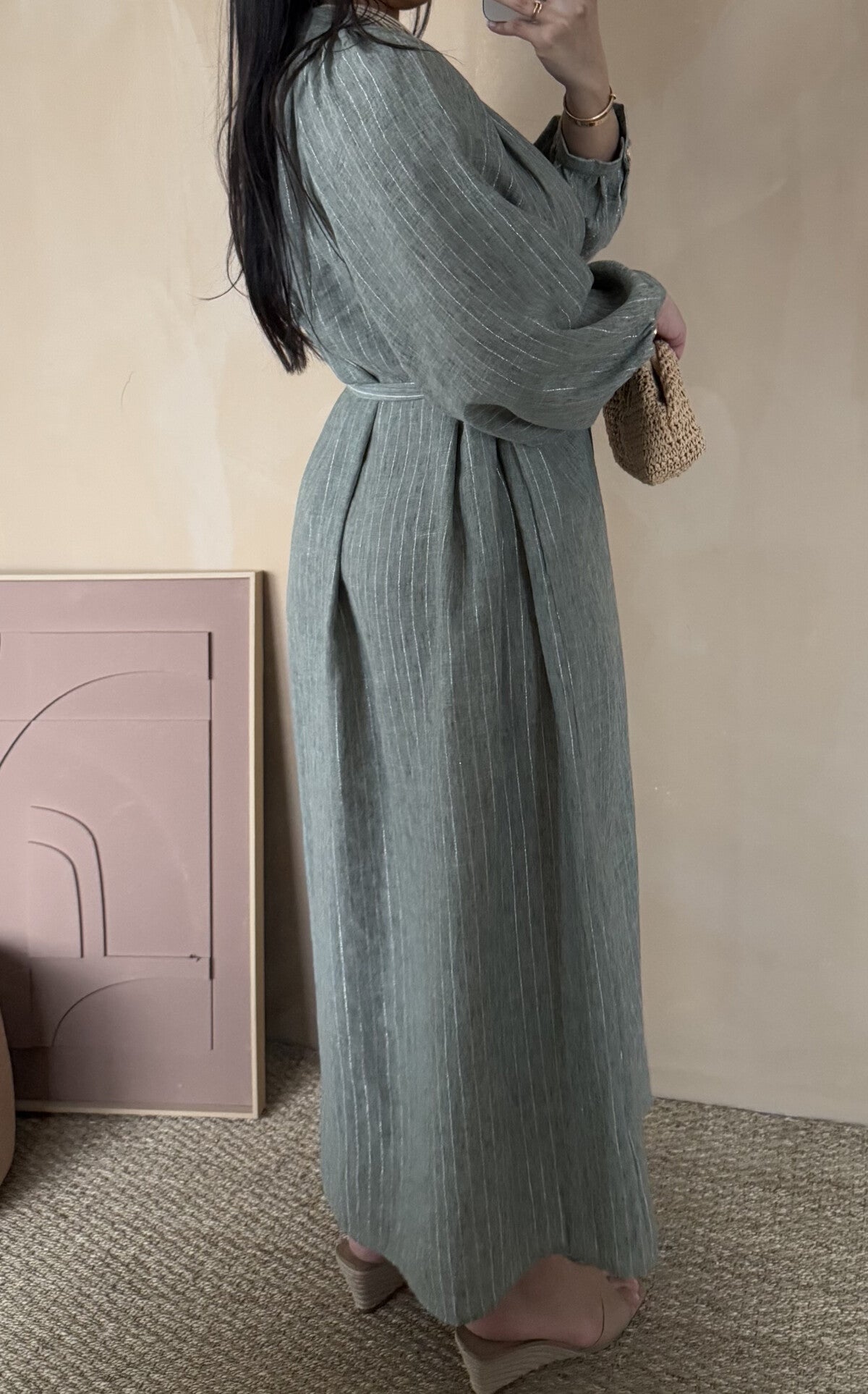 Amina Kleid grau