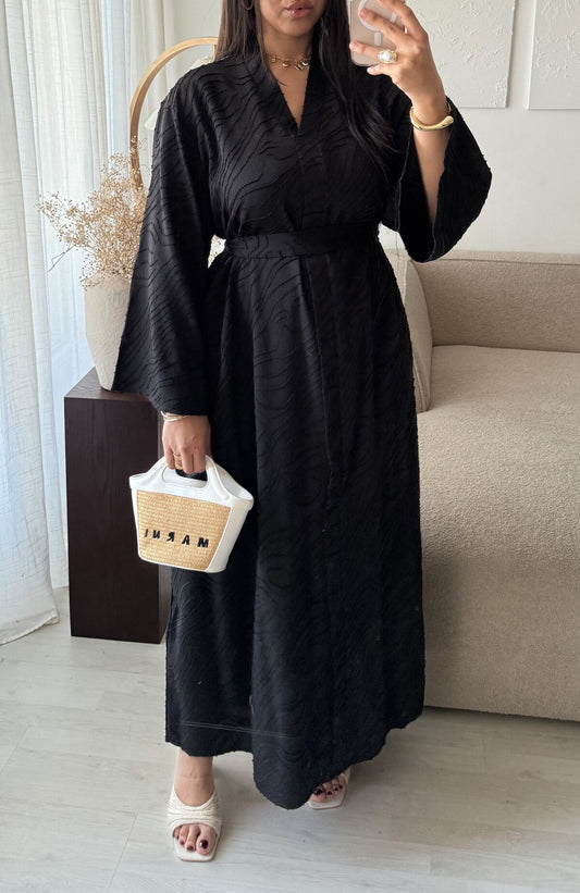 Rana Abaya Kleid schwarz