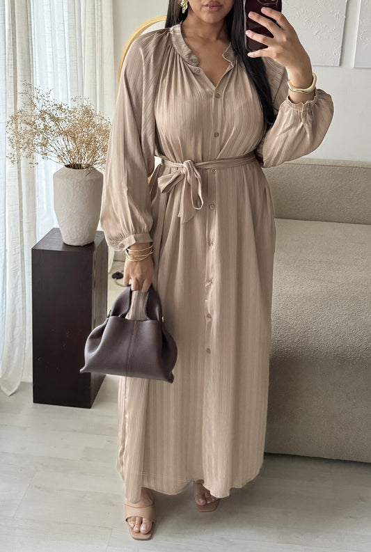 Lina Kleid taupe